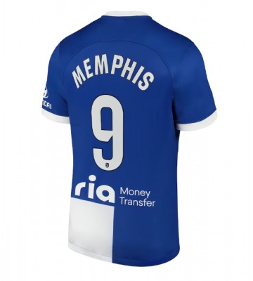 Atletico Madrid Memphis Depay #9 Segunda Equipación 2023-24 Manga Corta